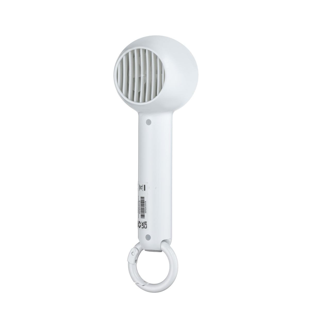 Geepas Mini Portable Handheld Fan- GF21222/ 2 Speed Control, 4 Hours Long Working Time/Small, Lightweight, Rechargeable for Indoor and Outdoor Use/White, 2 Years Warranty