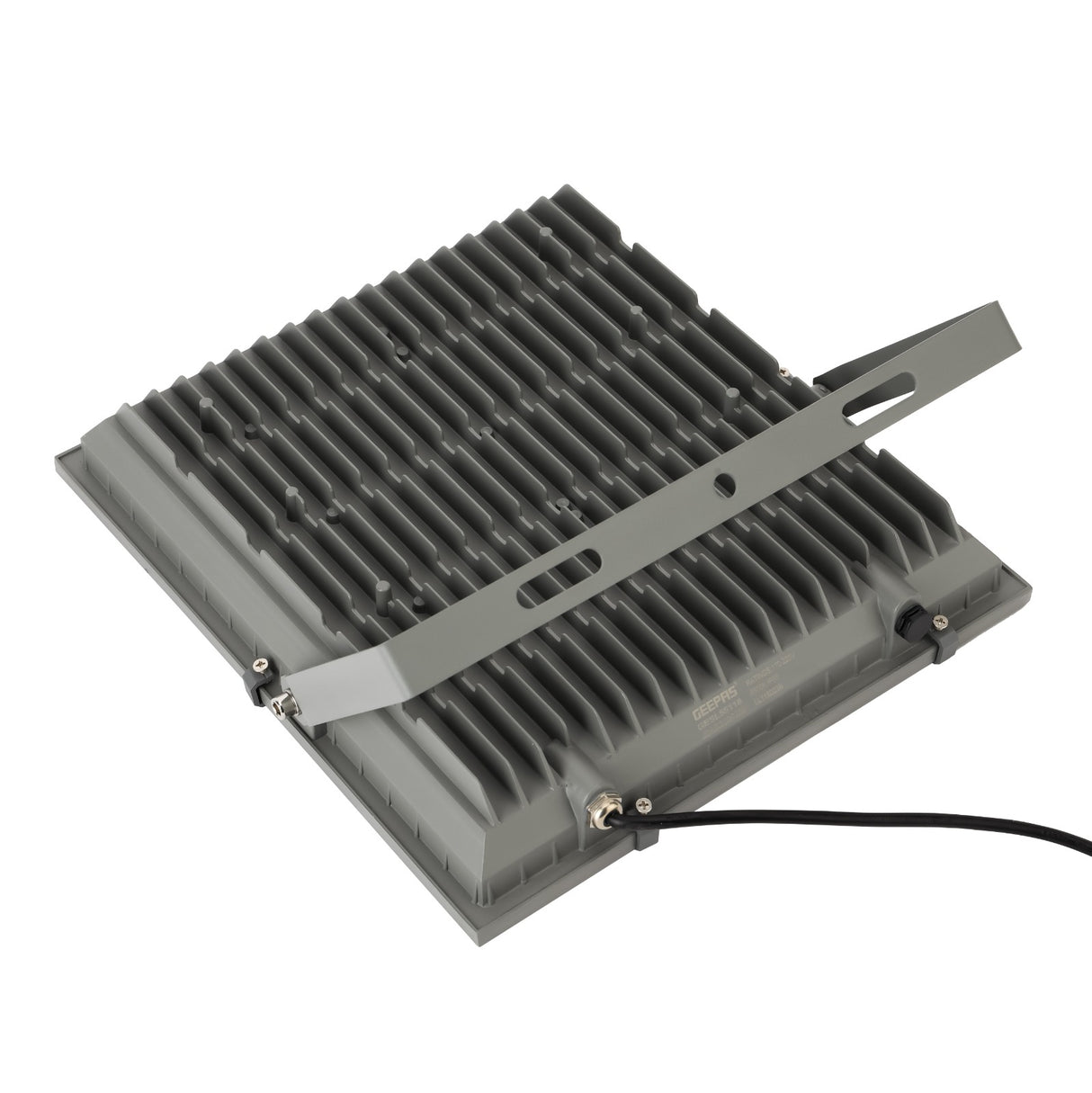 Geepas 200 W LED Flood Light- GESL55118| 16000 Lumens and 6500 K Color Temperature| 80% Energy Efficient LED Light, 270-Degree Rotating Bracket, 2 Year Warranty, Black