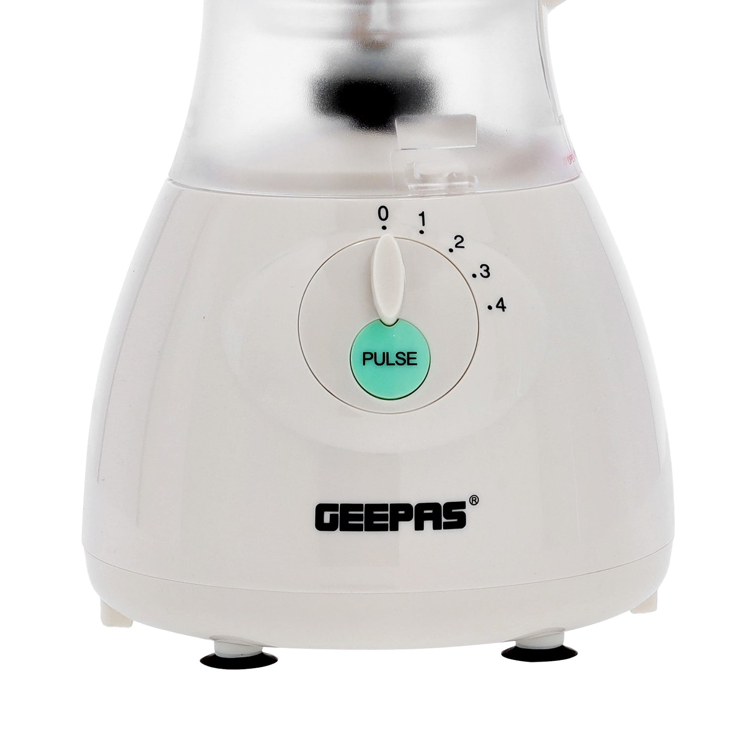 Geepas 400W | 3 in 1 Multifunctional Blender | Safety lock | Stainless Steel Blades| 4 Speed with Pulse | 1.5L Jar| Over Heat Protection | Coffee Grinder & Smoothie Maker