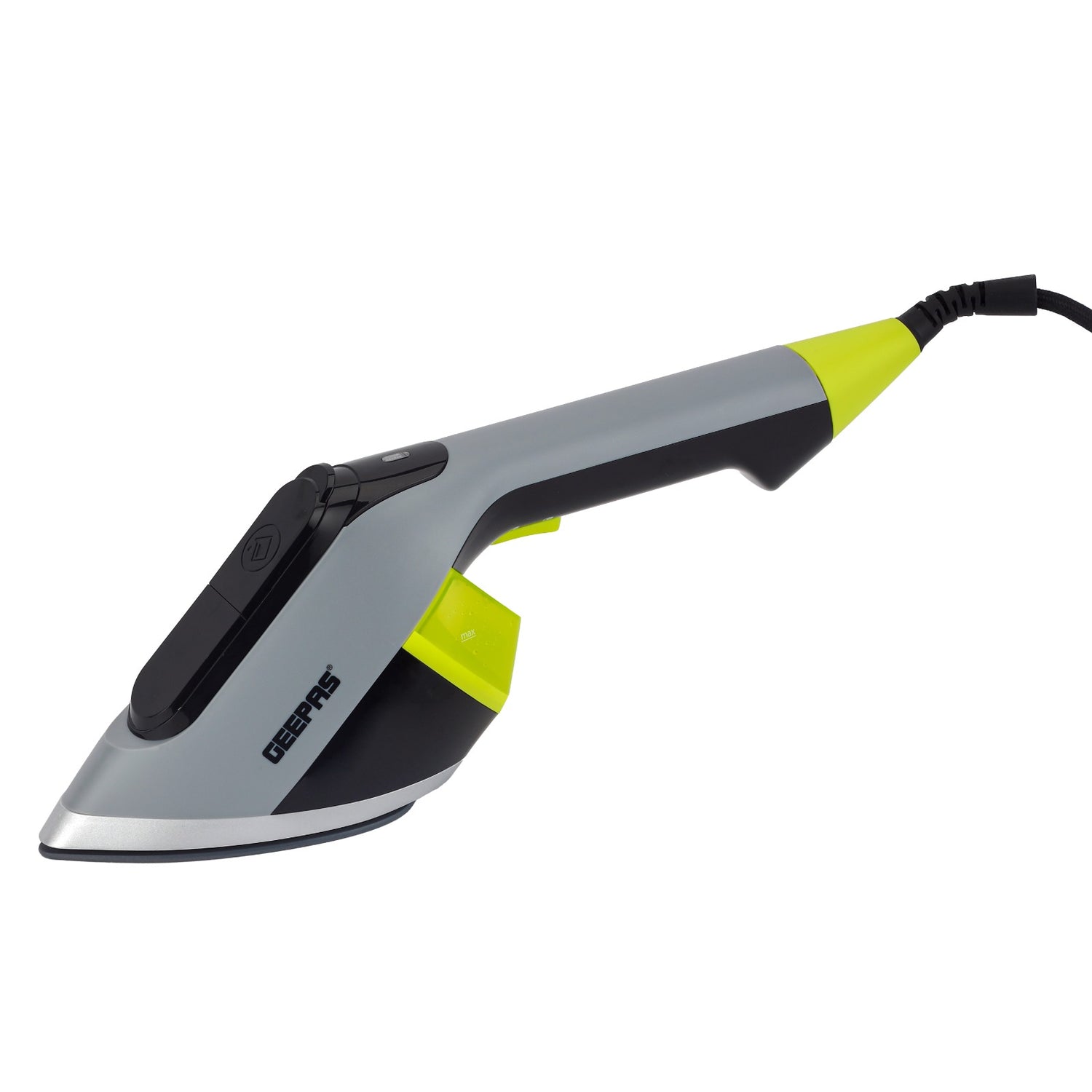 Geepas GGS25019 Handheld Garment Steamer | 1650–1950W | 170ml Water Tank | Ceramic Soleplate | 30g/min Steam | Travel-Friendly & Vertical Ironing | 2 Years Warranty