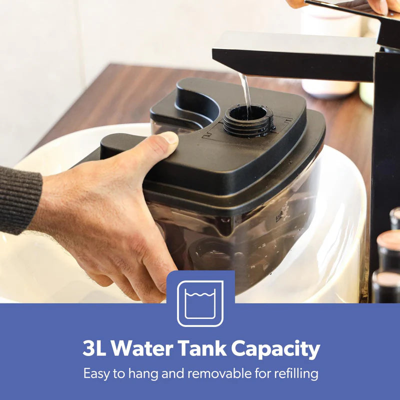 Geepas GGS25020 Garment Steamer | 2000W Powerful Upright Steamer with 3L Water Tank | 46g/min Continuous Steam | 2 Speed Settings | Adjustable Pole | 2 Years Warranty