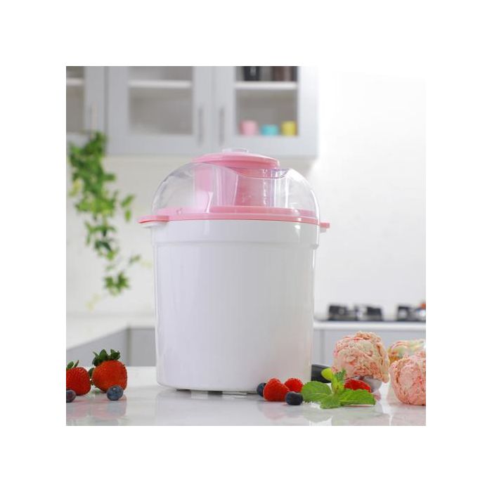 Geepas GIM63027UK Ice Cream Maker Machine - BPA Free | Makes Delicious Soft Ice Cream, Gelato, Frozen Yoghurt & Sorbet Machine with Easy to Clean Aluminum Bowl - 1.5QT | 2 Years Warranty