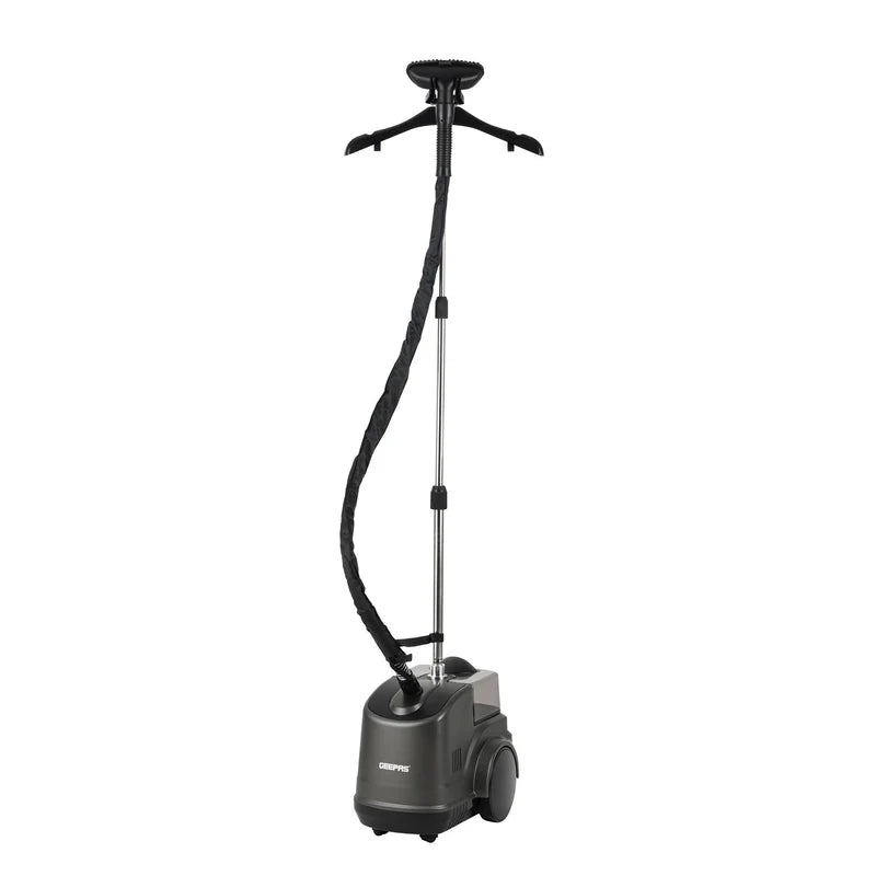 Geepas GGS25020 Garment Steamer | 2000W Powerful Upright Steamer with 3L Water Tank | 46g/min Continuous Steam | 2 Speed Settings | Adjustable Pole | 2 Years Warranty