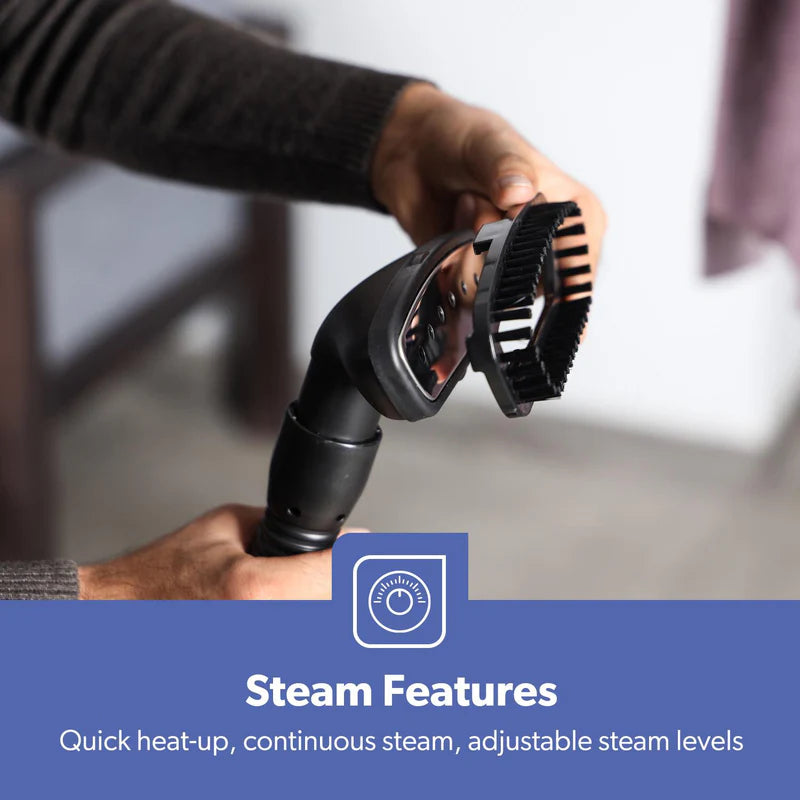 Geepas GGS25020 Garment Steamer | 2000W Powerful Upright Steamer with 3L Water Tank | 46g/min Continuous Steam | 2 Speed Settings | Adjustable Pole | 2 Years Warranty