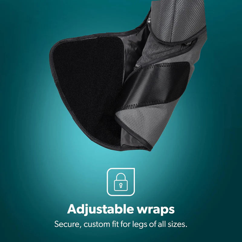 Geepas GM86095UK Foot and Calf Massager | 6 Selectable Modes with Heating & Vibration Function| 3 Adjustable Strength Levels| 2x2 Airbags| Leg Warmers| 2 years Warranty