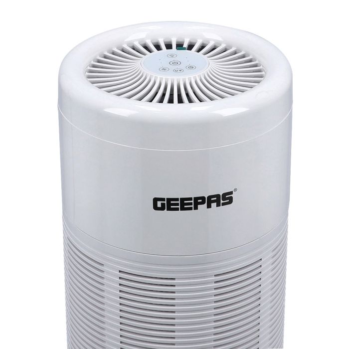Geepas GAP16014 Air Purifier | Electronic Touch Control | 3 Fan Speeds | UV Function | Timer 2/4/8 Hours | Night Light | Filter Reset Reminder |Ideal for Home & Office