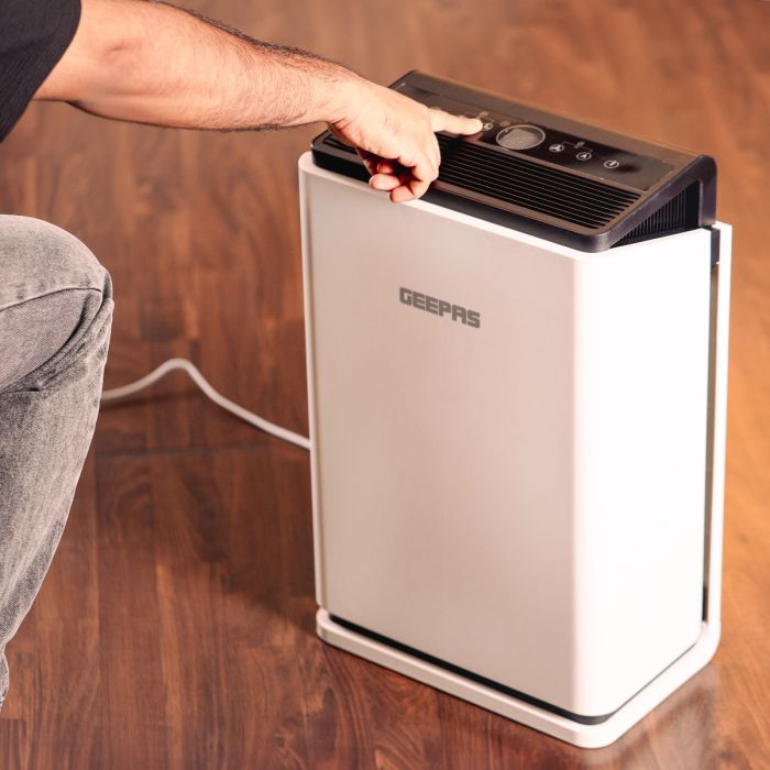 Geepas GAP16023  Air Purifier | HEPA Filter for Dust, Pollen & Odors | UV Sterilization Function | Auto Mode | Touch Control | Quiet Operation  | 1 Year Warranty