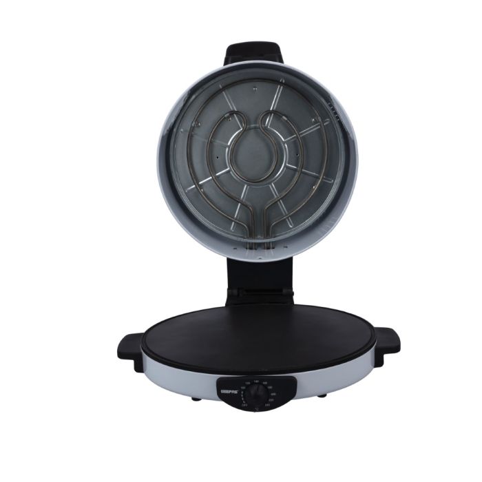 Geepas GBM63037 Arabic Bread Maker | 40cm Large Baking Plate for Perfect Arabic Bread, Pita & Flatbreads |Adjustable Temperature, Non-Stick Coating, Cool-Touch Handles