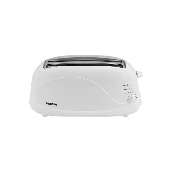 Geepas GBT9895 4-Slice Bread Toaster |1100W Power|  Browning Control Settings| Cancel Function| Removable Crumb Tray| Cord Storage| Heat-Resistant Body|2 Years Warranty