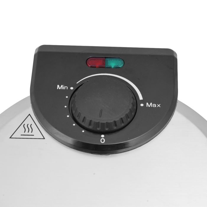 Geepas 8 Inch Chapathi Maker GCM5429 | 1000W  | Non-Stick Plates, Adjustable Temperature Control, Safety Protection & Easy Cleaning for Quick, Soft & Round Chapathis
