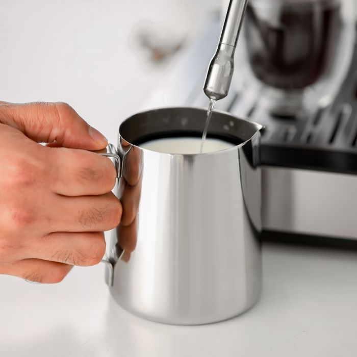 Geepas GCMG1325S Espresso & Cappuccino Coffee Machine | 20 Bar High-Pressure Pump, Built-In Coffee Grinder, Frothing Steam Wand, Dual Filter | A43 Platinum Series