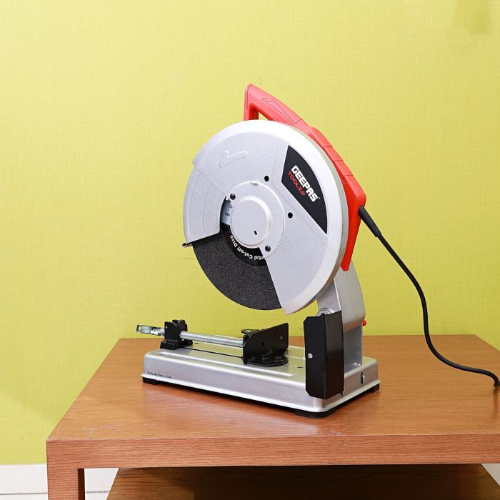 Geepas 2000W Circular Saw 355mm - Multi-Purpose Circular Saw, Bevel Angle Joint Cuts - Blade High Cutting Depth, Dust Extraction, Depth & Angle Adjustment | Ideal for Wood, Mild Steel & Plastic