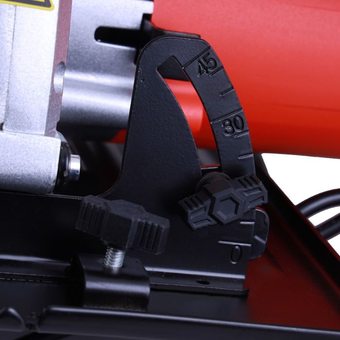 Geepas 2000W 235mm - Multi-Purpose Circular Saw, Bevel Angle Joint Cuts - Blade 85mm Cutting Depth, Dust Extraction, Depth & Angle Adjustment | Ideal for Wood, Mild Steel & Plastic