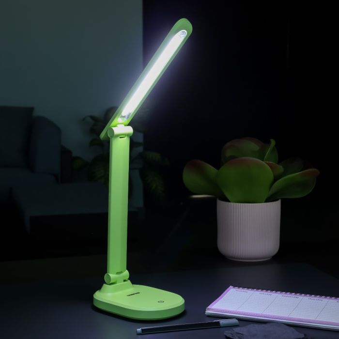 Geepas GDL5573 Rechargeable LED Desk Lamp - Portable with Flexible Neck | 36 SMD LED with 6 Hours Continuous Working Dc 12V Socket