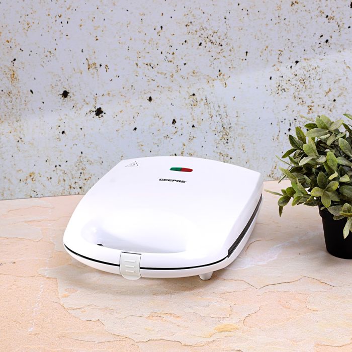 Geepas Mini Doughnut Maker GDM3760 | 12-Piece Donut Plate | 1100W Power | Auto Temperature Control | Non-Stick Plates | Compact & Safe Design |  2-Year Warranty