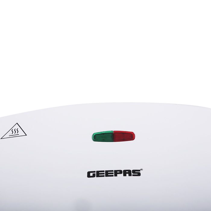 Geepas Mini Doughnut Maker GDM3760 | 12-Piece Donut Plate | 1100W Power | Auto Temperature Control | Non-Stick Plates | Compact & Safe Design |  2-Year Warranty