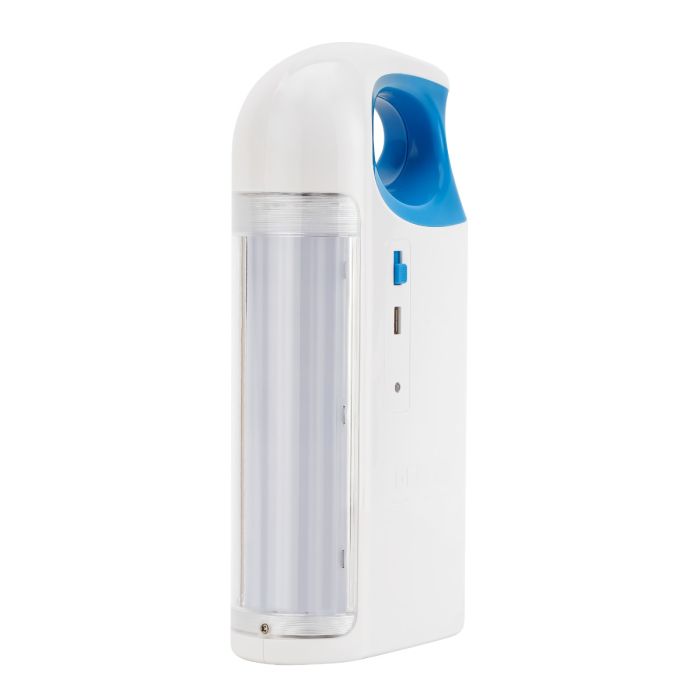 Geepas Rechargeable Emergency Lantern- GE53028| Energy Efficient Design, Extended Battery Life, 3 Tube & 60 High Bright LEDs and Long Hours Working| Compact, Portable and Light-Weight Design| With Lead-Acid Battery, Overheat Protection