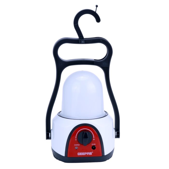 Geepas Rechargeable LED Lantern | Camping Emergency Lantern with Light Dimmer Function | Mega Luminous 48 Pcs LEDs, 60 Hours Working | Very Suitable for Power Outages, & Camping - 2 Years Warranty