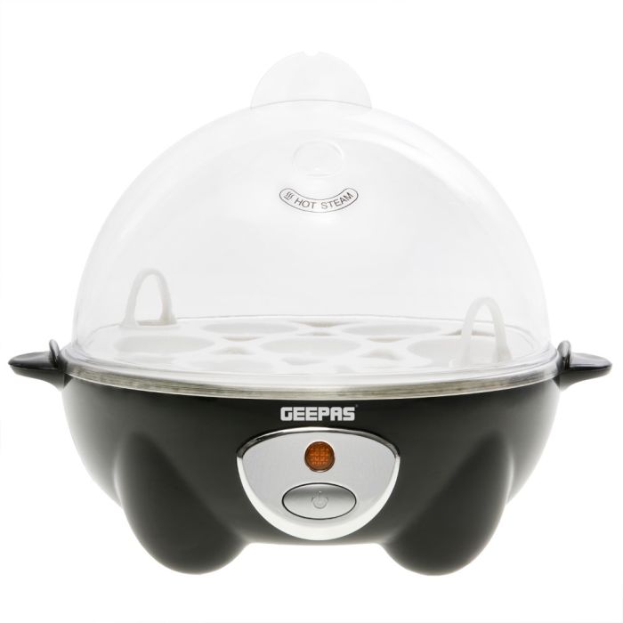 Geepas GEB63020UK Egg Boiler | 7 Egg Capacity Electric Egg Cooker with Automatic Shut-Off| Stainless Steel Heating Plate| Compact Design| Easy to Use & Quick Egg Cooking