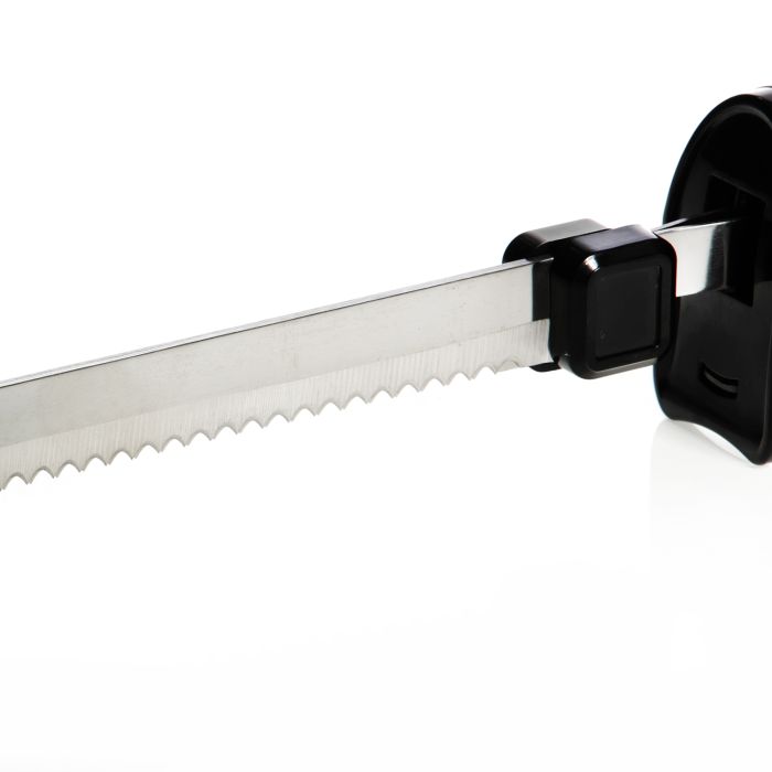 Geepas 150W Electric Knife - Serrated Carving Knife - Can Cut Turkey, Meat, Bread, Vegetables, Fruits, Ham, and Cooked Beef - Single Start Button & Eject Button