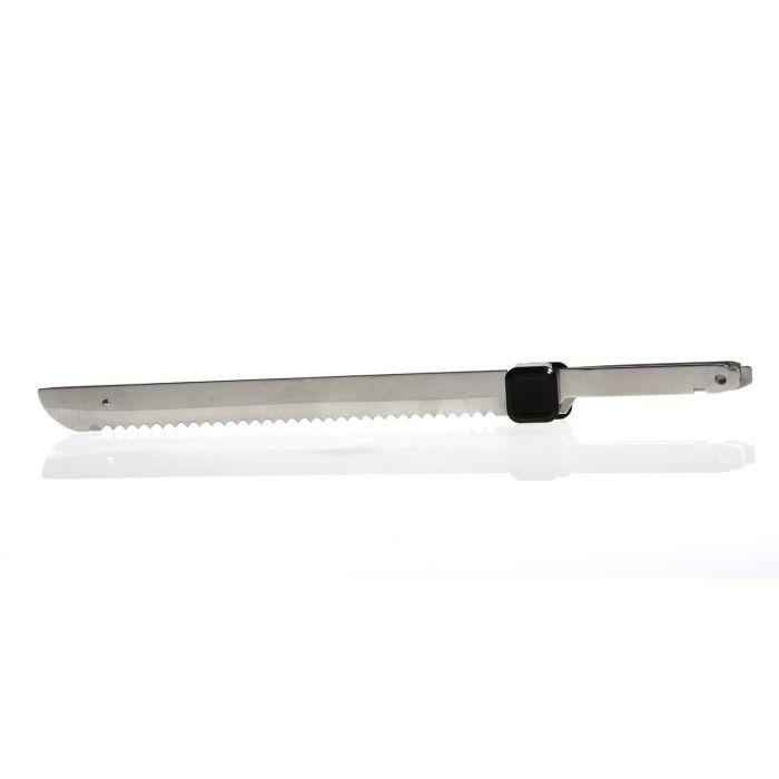 Geepas 150W Electric Knife - Serrated Carving Knife - Can Cut Turkey, Meat, Bread, Vegetables, Fruits, Ham, and Cooked Beef - Single Start Button & Eject Button