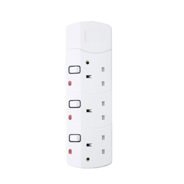 3 Way 3 Meter Sockets Extension Board