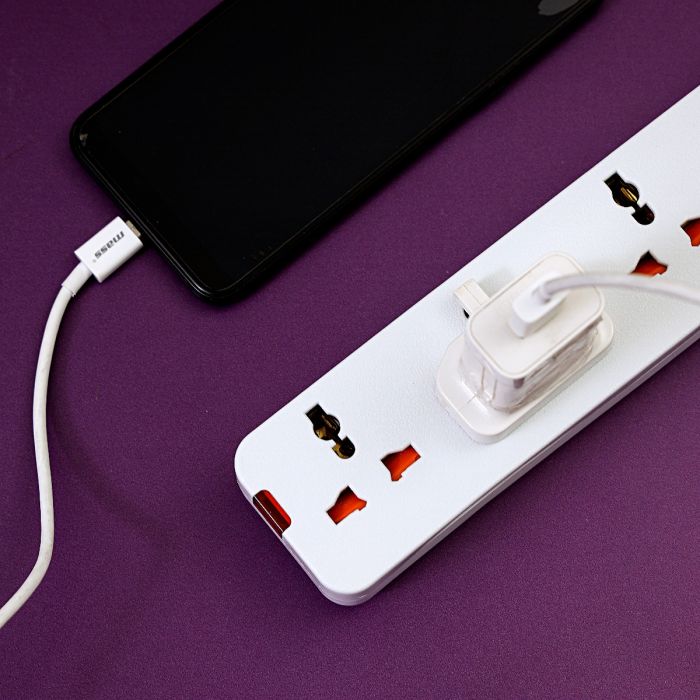 Geepas 4 Way Extension Socket 13A - Extension Strip With Led Indicators | Child Safe |Extra Long Cord with Over Current Protected | Ideal For All Electronic Devices