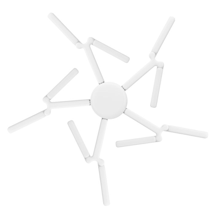 Geepas 100 W 5 Leaf LED Folding Lamp- GESL55111| Perfect for Home and Office Use| Light-Weight, Stylish, Innovative Design with Long Life of 50000 Hours| White, 2 Years Warranty