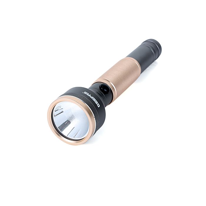 Geepas GFL4666 Rechargeable LED Flashlight with Power bank | 1 Pcs Hyper Bright CREE-XPE2 LED Torch LED | 2000 mAh Battery | Powerful Torch with Power Bank Ideal for Camping, Hiking, Trekking & Outdoor Activities