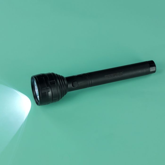 Rechargeable LED Flashlight, USB Rechargeable, GFL51052 | 8hrs Working Torch | Lithium Battery | Ideal for Camping, Trekking & Outdoor Activities