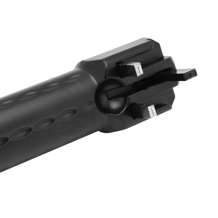 Geepas Rechargeable LED Flashlight | Hyper Bright 1W Hi-Power LED Torch Light | Built-in 400mAh Lead Acid Battery | Long Distance Range | Powerful Torch for Outdoor Activities