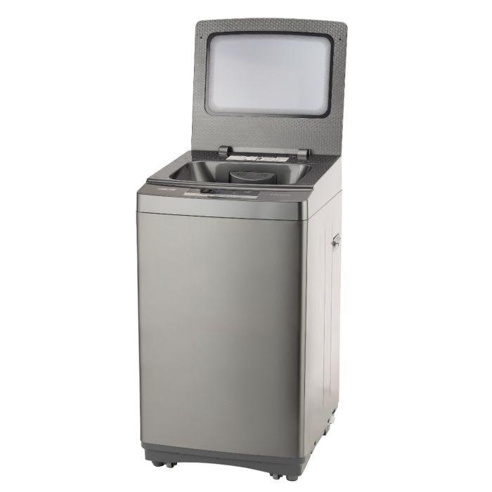 Geepas GFWM8823SX Fully Automatic Top Load Washing Machine | 8kg Capacity| 450W Wash Power| 8 Wash Programs| Diamond Drum| LED Display| Safety Lock| 1-Year Warranty