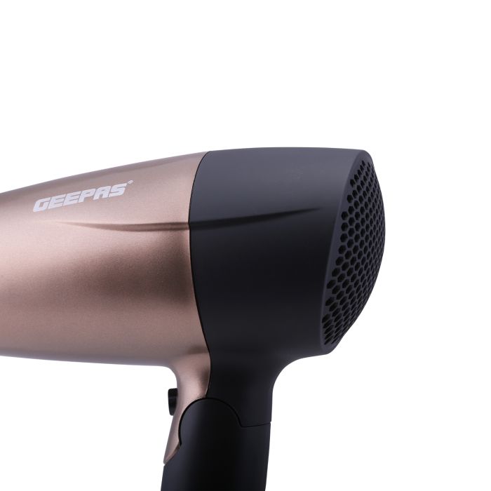 Geepas GH8642 1600W Mini Hair Dryer with Foldable Handle -  2-Speed & 2 Temperature Settings | Cool Shot Function |Ideal for All Types Of Hairs | 2 Years Warranty