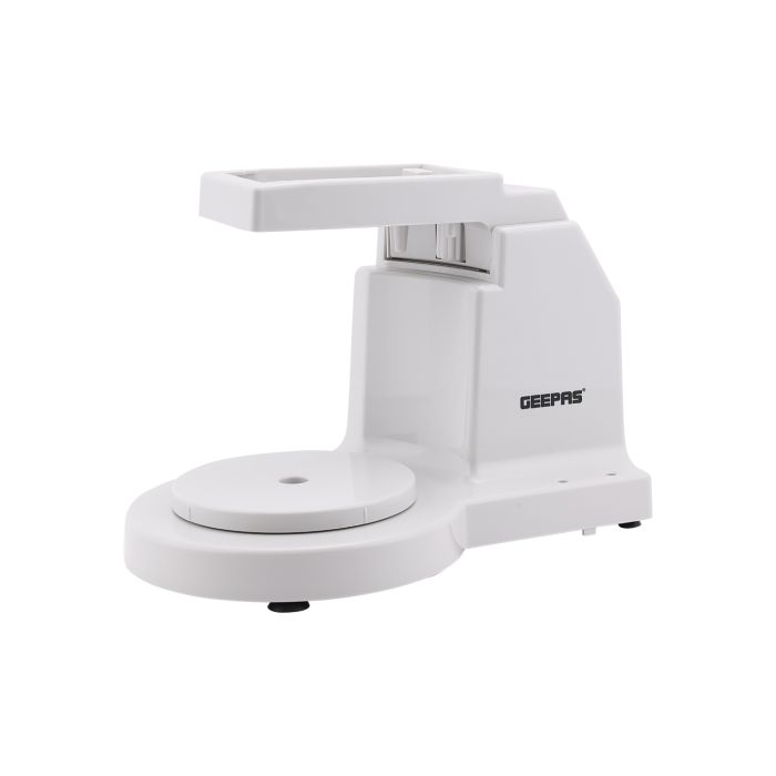 Geepas 200W Hand Mixer with Stand & Bowl | 5 Speed Controls |Detachable Stainless-Steel 2 Beater & 2 Dough Hooks |Ideal for Whipping, Blending & Beating| 2 Years Warranty