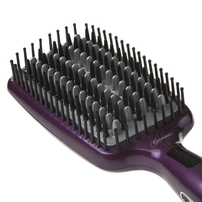 GHBS86030UK Ceramic Hair Brush, Style and Create Volume, All-in-One 50W Ceramic Coated with Quick-Heating PTC Element, Max Temp 230, and LCD Display - 2 Years Warranty