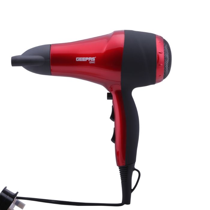Geepas Ionic Hair Dryer - Professional Conditioning Hair Dryer for Frizz Free Styling with Concentrator - 2-Speed & 3 Temperature Settings, Cool Shot Function - 2000W - Powerful 2-Years Warranty