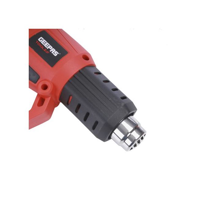 Geepas Hot Air Gun - Variable Temperature Control with 3-Temp Settings with Overload Protection for Crafts, Shrinking PVC, Stripping Paint & More