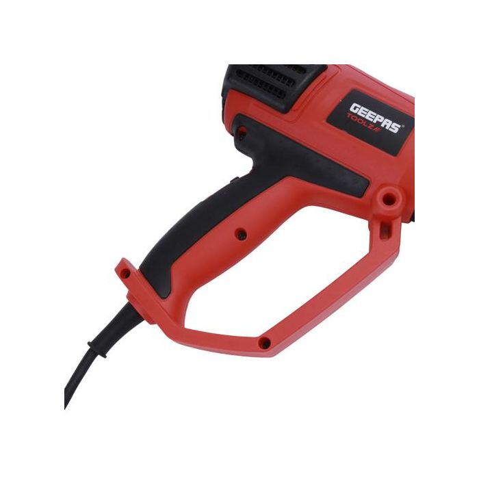 Geepas Hot Air Gun - Variable Temperature Control with 3-Temp Settings with Overload Protection for Crafts, Shrinking PVC, Stripping Paint & More