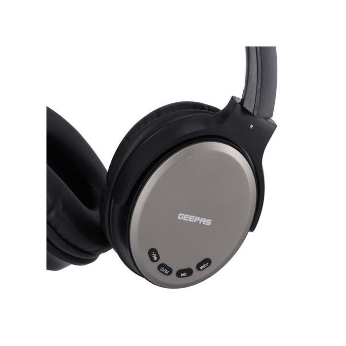 Geepas GHP14011 Bluetooth Headphone | Wireless & Wired Connectivity| Bluetooth 5.0| HD Sound| Type-C Charging| Long Battery Life| Hands-Free Call| 2 Years Warranty