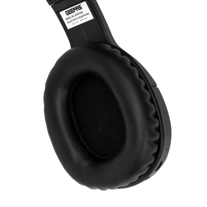 Geepas GHP4702 Bluetooth Headphone | Wireless & Wired Dual Mode | HD Sound | 10H Battery | Built-in Mic | FM Radio | AUX Input | Foldable Design | 2-Year Warranty