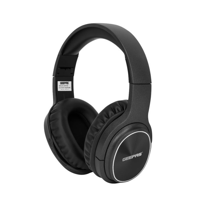 Geepas GHP4702 Bluetooth Headphone | Wireless & Wired Dual Mode | HD Sound | 10H Battery | Built-in Mic | FM Radio | AUX Input | Foldable Design | 2-Year Warranty