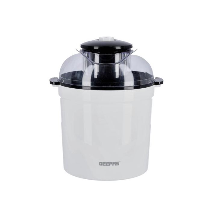 Geepas GIM63027UK Ice Cream Maker Machine - BPA Free | Makes Delicious Soft Ice Cream, Gelato, Frozen Yoghurt & Sorbet Machine with Easy to Clean Aluminum Bowl - 1.5QT | 2 Years Warranty