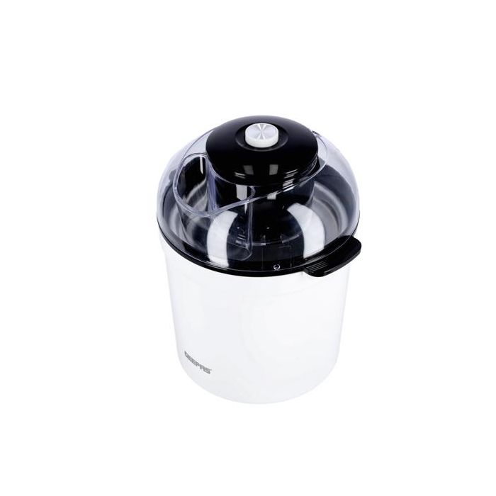 Geepas GIM63027UK Ice Cream Maker Machine - BPA Free | Makes Delicious Soft Ice Cream, Gelato, Frozen Yoghurt & Sorbet Machine with Easy to Clean Aluminum Bowl - 1.5QT | 2 Years Warranty