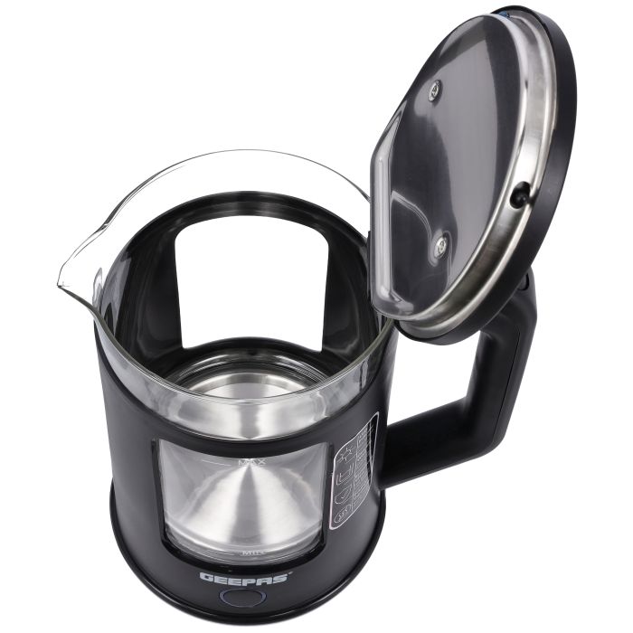 Double Layer Glass Kettle, 1.7 Ltr Capacity, GK38049 | Auto Shutoff & Boil-Dry Protection | Cordless With Blue LED Light | 360 Degree Cordless Base