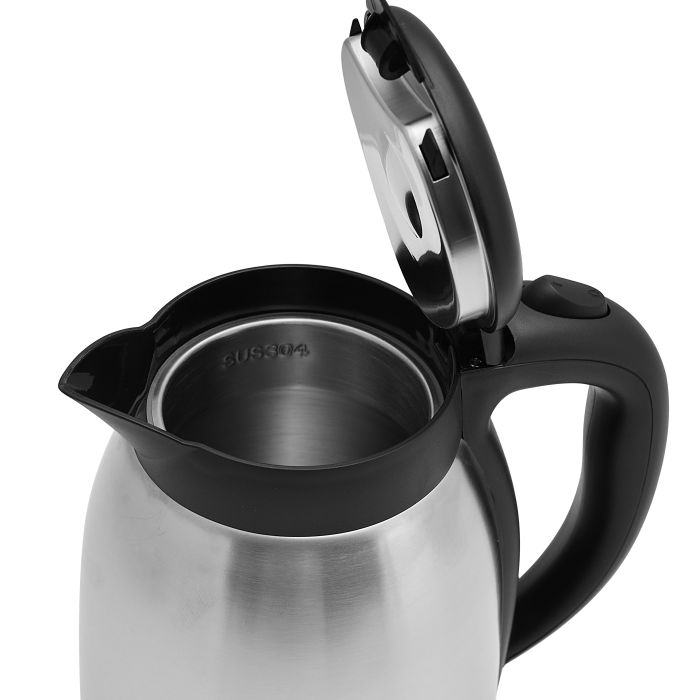 Geepas GK5459 Stainless Steel Electric Kettle | 1.5L Capacity| 360° Cordless Jug| Hidden Heating Element| Boil-Dry Protection| Automatic Shut-Off | 2 Years Warranty