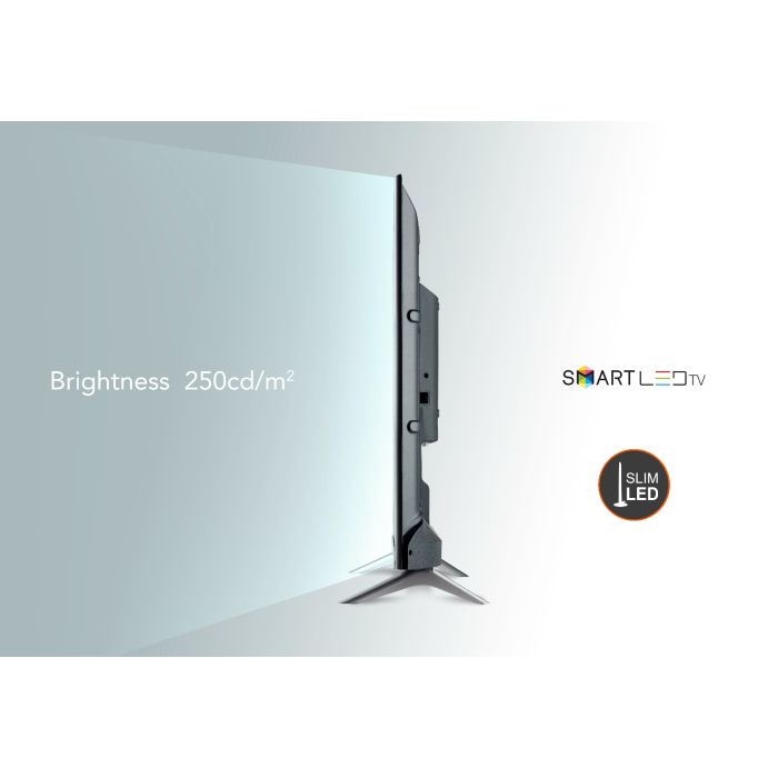 Geepas 50" Android Smart LED TV – Slim Led, 3.5mm, 2 HDMI & 2 Hi-High USB Ports | Wi-Fi, Android 8.0 with E-Share & Mirror Cast | Comes Application Like YouTube, Netflix, Amazon Prime | 1 Year Warranty