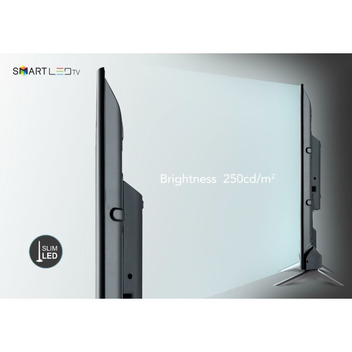 Geepas 55" Ultra HD Smart LED TV - GLED5508SFHD /with Remote Controller, 4K Resolution, Frameless Design, HQ Sound. 1-year warranty