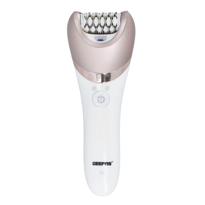 Geepas GLS86053 Lady Shaver Set - Electric Hair Remover | Detachable Shaving Head| On/Off Switch| LED Indicator Light| Ideal to Remove Unwanted Hair