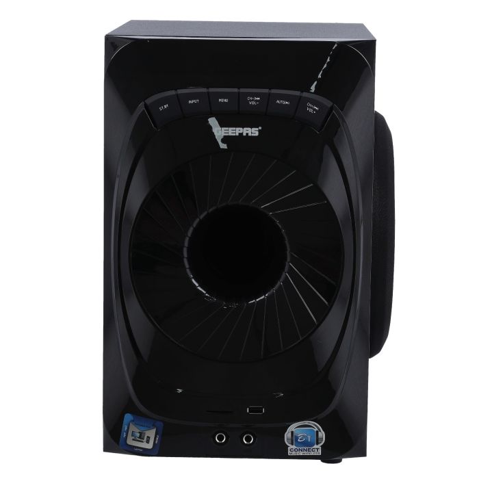 Geepas GMS11151 2.1 Home Theatre - Spkr/Usb/Sd/Fm/Rmt/Bt, Bluetooth, Digital LED Display, Remote Control | Ideal for Movies, Music, FM Radio & More.