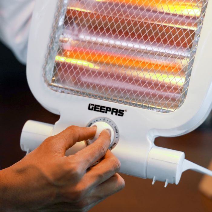 Quartz Heater, Adjustable Thermostat, GQH28521 -  Instant Heating, Automatic Tip-Over Protection, 400W/800W Heating Power